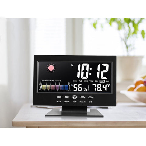 Horloge de station météo avec écran de couleur- Livraison offerte