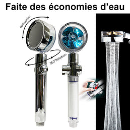 Pommeau de douche économique à rotation 360° haute pression - Livraison Offerte